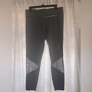 JoyLab Black Mesh Panel Iridescent Leggings